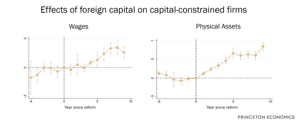 Effects of foreign capital on capital-constrained firms