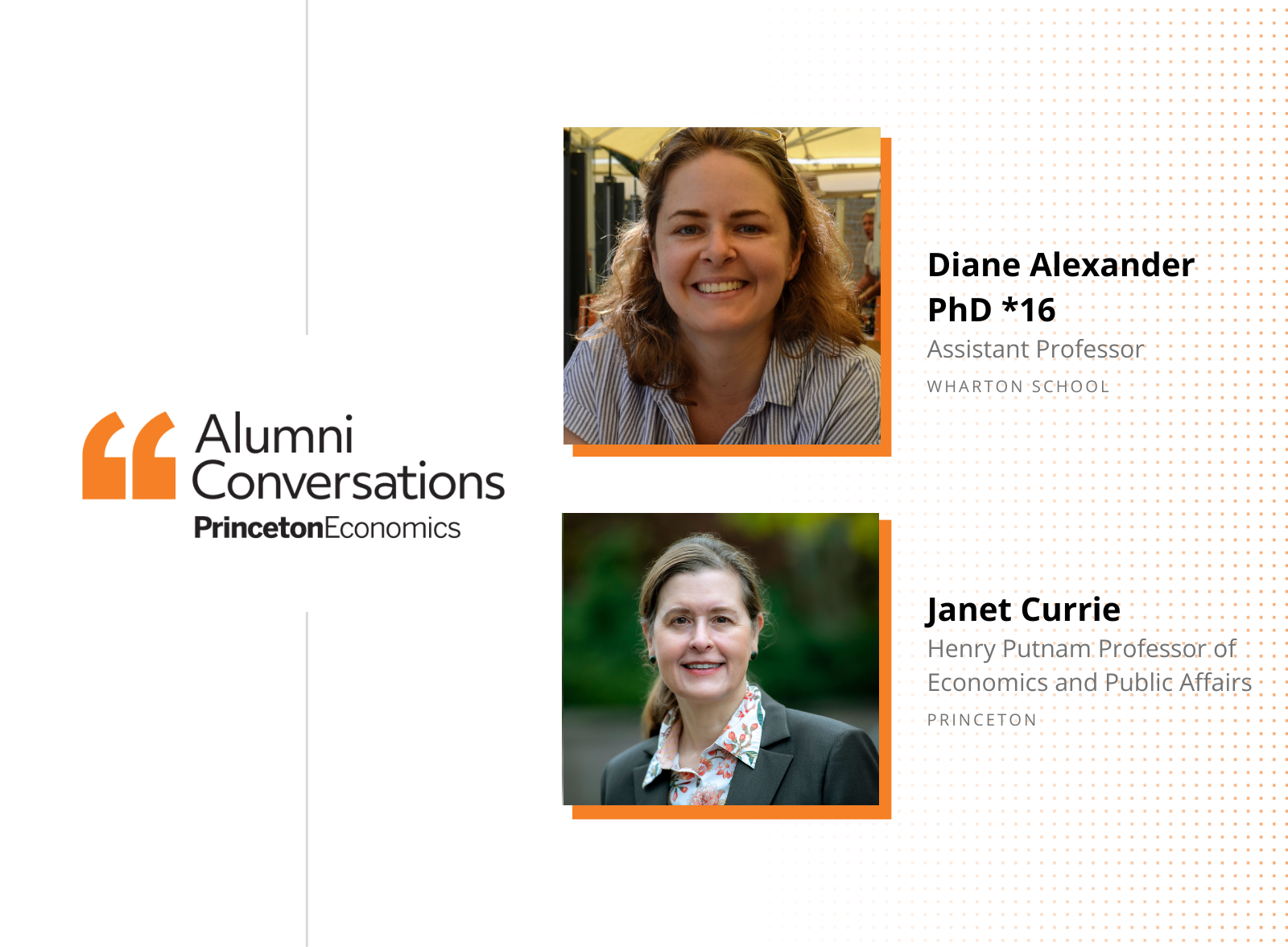 Alumni Conversations: Janet Currie And The Wharton School's Diane ...