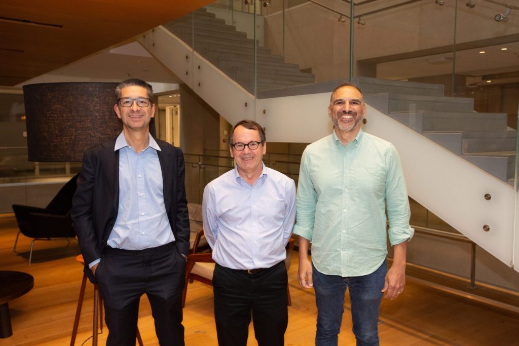 From left to right: Gianluca Violante (Princeton University), Richard Rogerson (Princeton University), and Mark Aguiar (Princeton University). Photo credit: Paul Papier 