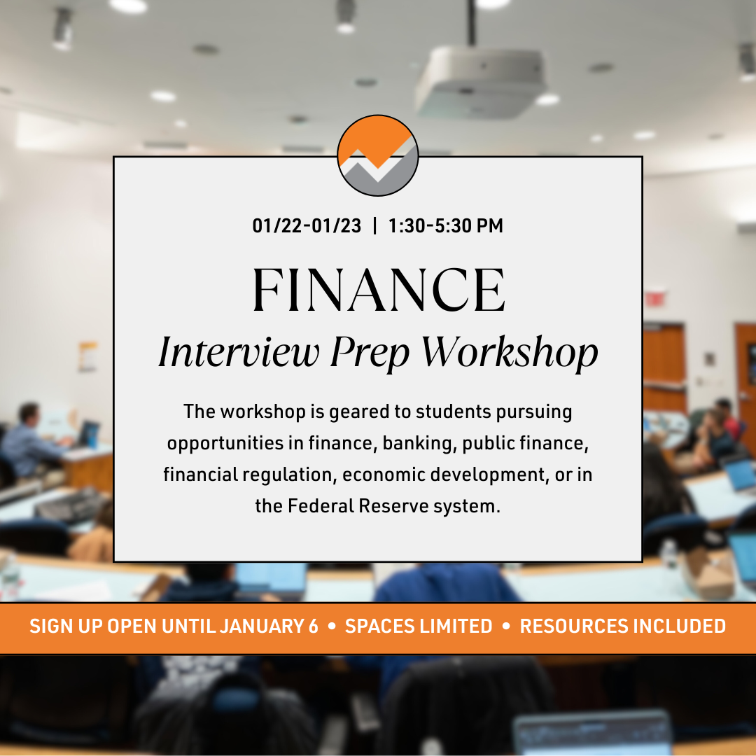 Finance Interview Prep Workshop